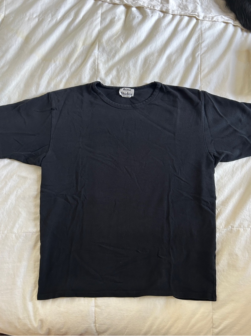 Acne Studios Black Short Sleeve Crewneck Tee